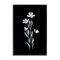 Stupell Industries Tall Stems on Black Framed Giclee Wall Art Design by Leeza Hernandez